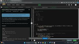 Construct Binary Tree from Inorder and Postorder GFG POTD JAVA Solution geeks for geeks potd