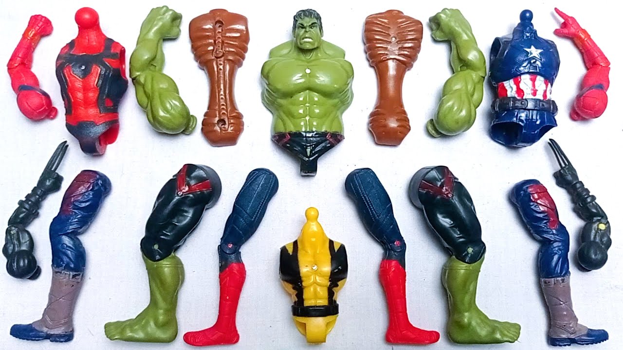 MARVEL SUPERHERO TOYS SIREN HEAD HULK SPIDERMAN WOLVERINE CAPTAIN AMERICA AVENGERS ASSEMBLE TOYS