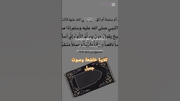 تلاوة خاشعة وصوت جميل #حور #muslimah #اكسبلور #دويتو #العلم #اهميه #duet #تيك_توك #قرآن #muslim