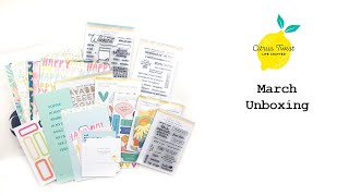 Citrus Twist Kits March Weekender Unboxing