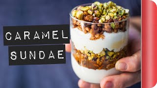 Toasted Cereal Caramel Sundae Recipe #ad