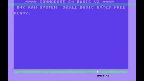 C64 cycle timing diagram (bad lines)