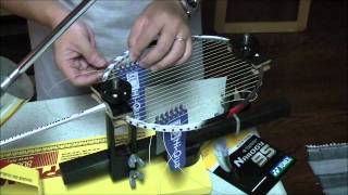 How to string a badminton racket with the Klippermate stringing machine