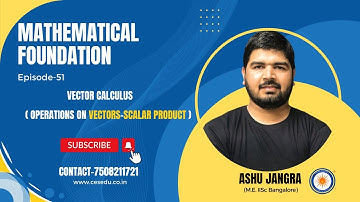 Episode-51 (Operations on Vectors- Scalar Product)