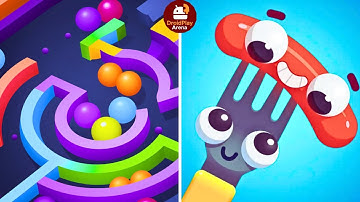 Fork N Sausage Vs Multi Maze 3D Gameplay | Mobile Puzzle Challenge | Droid Play Arena #256