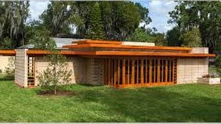 Walk thru a  Brand New Frank Lloyd Wright House