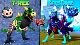 GG 1000%!! Siapa Lebih Kuat T-Rex Fruit VS Kitsune Fruit? 🔥🥶🔥