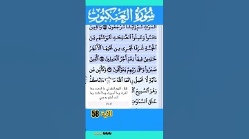سورة العنكبوت الآية 58 #قرآن #quran #islamicstatus