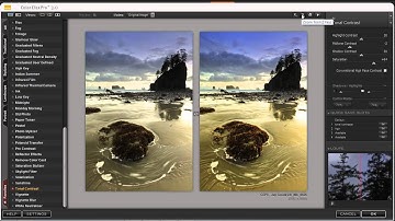 Interface overview of NIK Color Efex Pro. 3.0