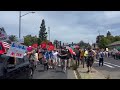 Demonstrators block traffic in Santa Rosa during ‘No Kings’ protest
