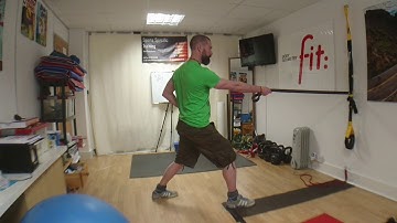 Standing Single Arm Row with Rotation