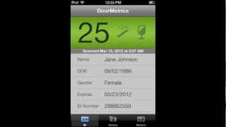 DoorMetrics - ID scanner age verification App for iPhone and iPod Touch screenshot 1
