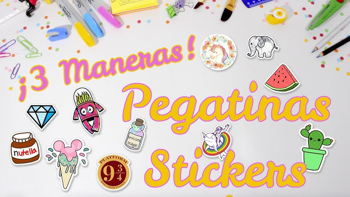 Cómo hacer pegatinas transparentes - How to do transparent stickers 