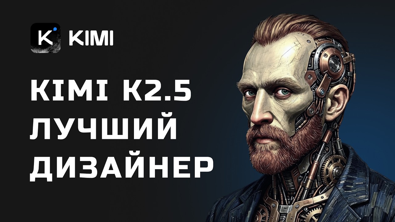 ДИЗАЙНЕР ИЗ AI! Kimi K2.5 создал 5 проектов. Результаты ОГОНЬ