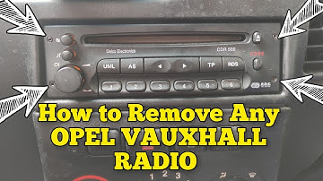 How to remove any Radio On OPEL VAUXHALL Astra Zafira Vectra Corsa