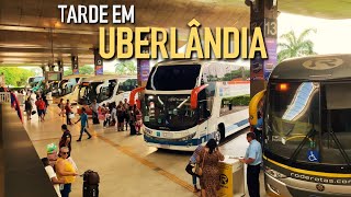 RODOVIÁRIA DE UBERLÂNDIA: MOVIMENTAÇÃO DE ÔNIBUS À TARDE DAS 16:35 ÀS 18:05