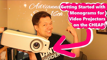 Monograms for Video Projectors and the Mobile DJ - a basic tutorial