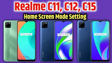 realme c11, c12 ,15 home screen mode setting kaise kare | drawer mode | simple mode | standard mode