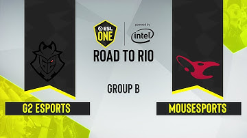 CS:GO - mousesports vs. G2 Esports [Dust2] Map 3 - ESL One: Road to Rio - Group B - EU