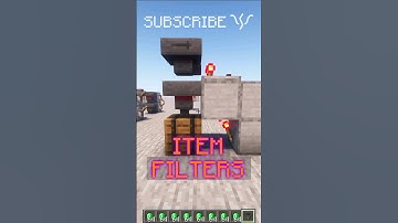 How to make ITEM FILTERS with a simple LOCKED HOPPER! | Redstone with PsiVolt #minecraft #redstone