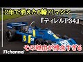 6輪タイヤのF1マシン『ティレルP34』速いのに消えた理由は？