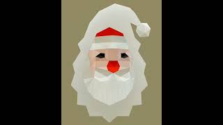 Low Poly Santa Claus, 3D Papercraft Template