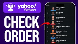 How to See Draft Order Yahoo Fantasy Football Easy Steps