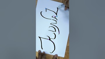 Name Writing with Magic Pen Kunal Calligraphy Handwriting #shorts