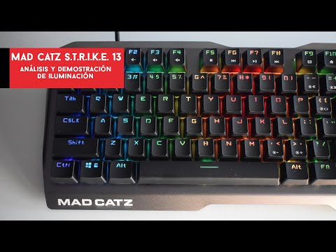 Mad Catz STRIKE 13. Análisis del teclado mecánico y demostración de iluminación | Gameit ES