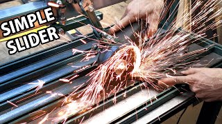 How To Make Angle Grinder Slider From Square Tubes and Simple Bearings DIY TOOL