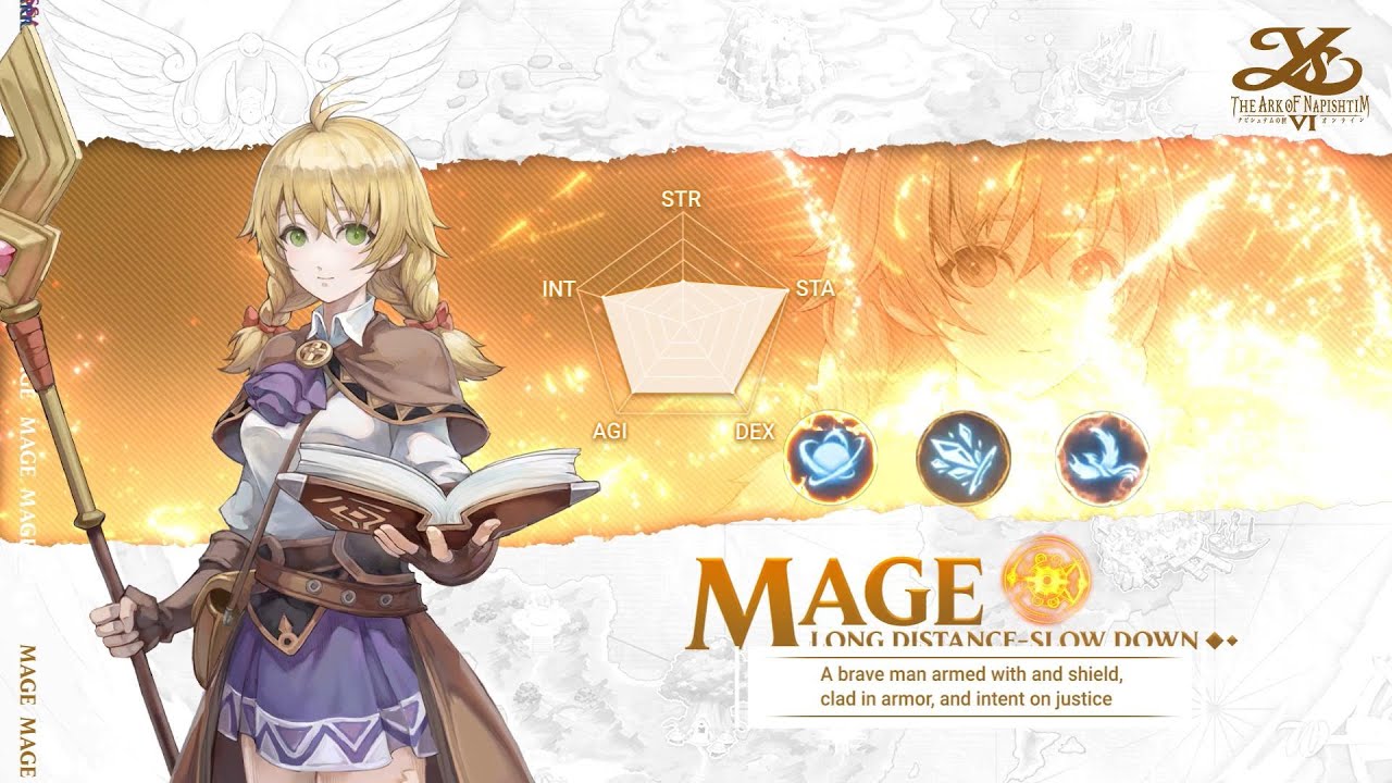 Ys 6 Mobile - The Ark of Napishtim | Class Mage