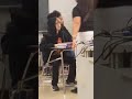 Angry kid throws desk