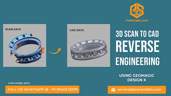 Reverse Engineering of Industrial Machine part (3D Scan to CAD Modeling) using Geomagic Design X
