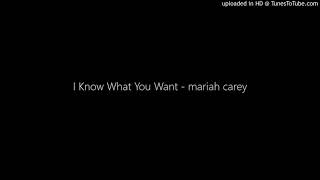 I Know What You Want - mariah carey