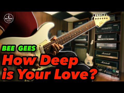 bee-gees-how-deep-is-your-love-female-key-instrumental-guitar-karaoke-cover-with-lyrics