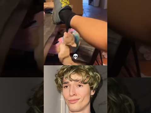 He's practicing his