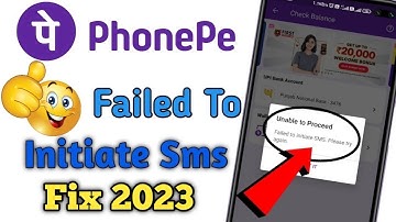 phonepe failed to initiate sms | how to solve failed to initiate sms in phonepe | techy Harish pal