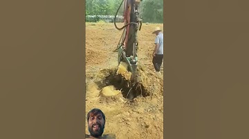 Excavators pull out tree roots. Good mechanics improve efficiency