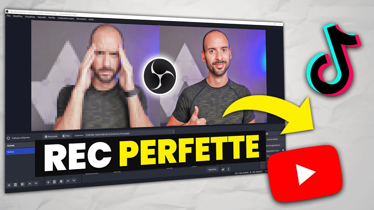 Come Impostare OBS per REGISTRARE in Alta QualitÃ