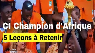 La CÔTE D'IVOIRE a gagné la CAN, 5 leçons puissantes à retenir ! #can2024 #sports #cotedivoire #foot