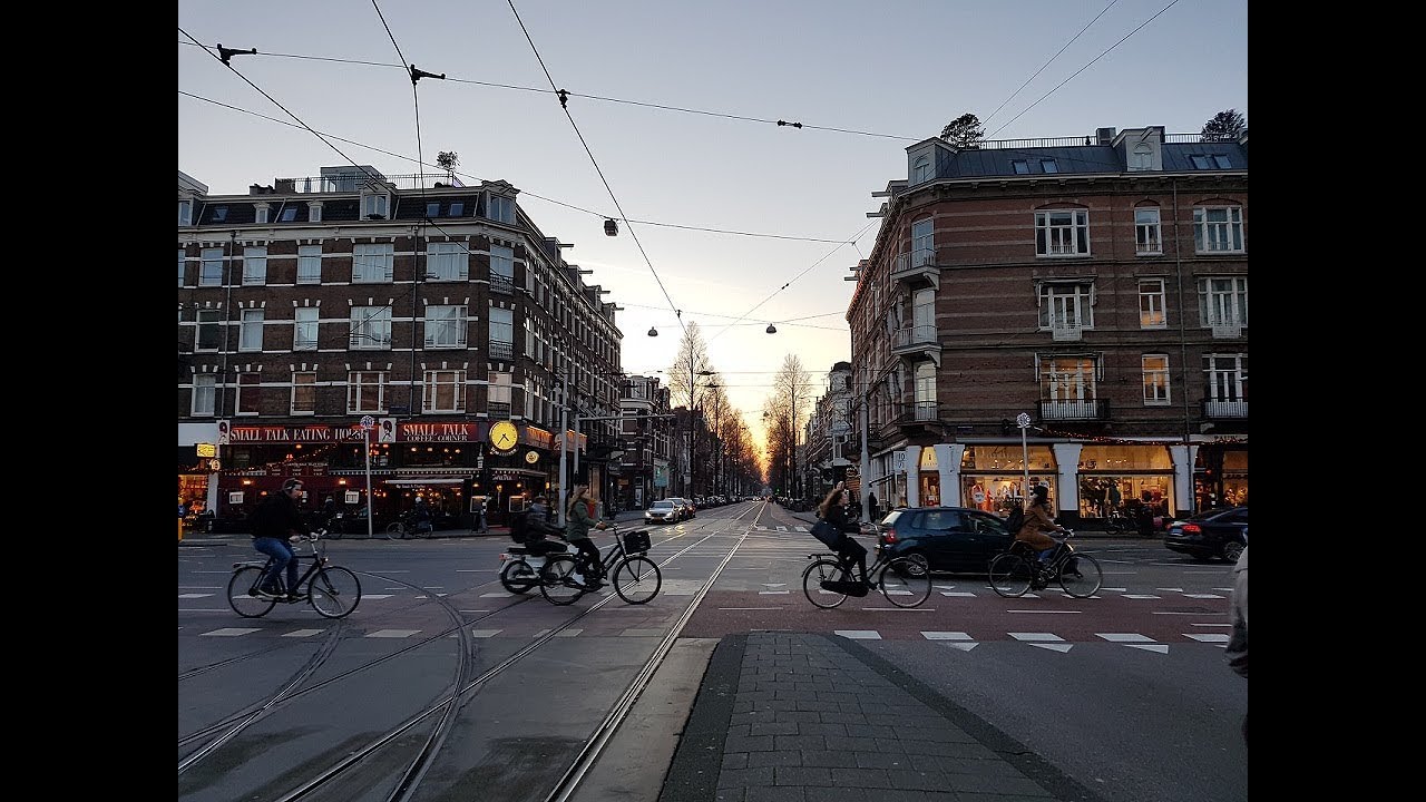 Amsterdam from the tram.  Winter 2018, Line 2: Hoofddorpplein to Van Baerlestraat.