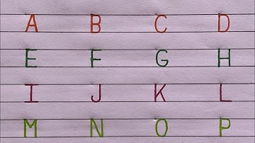 English capital letter | Writing in print style | Capital letters a to z