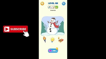 Naughty Quiz Brain Out Puzzle Level 165 Snowman