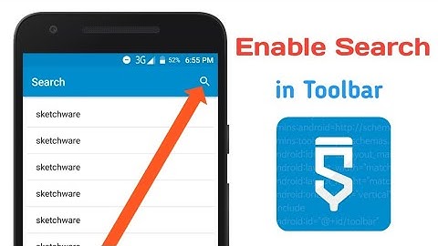 Enable Search in toolbar (Sketchware)