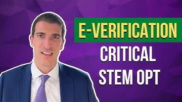 E-verification Critical STEM OPT -  Why is it Important?