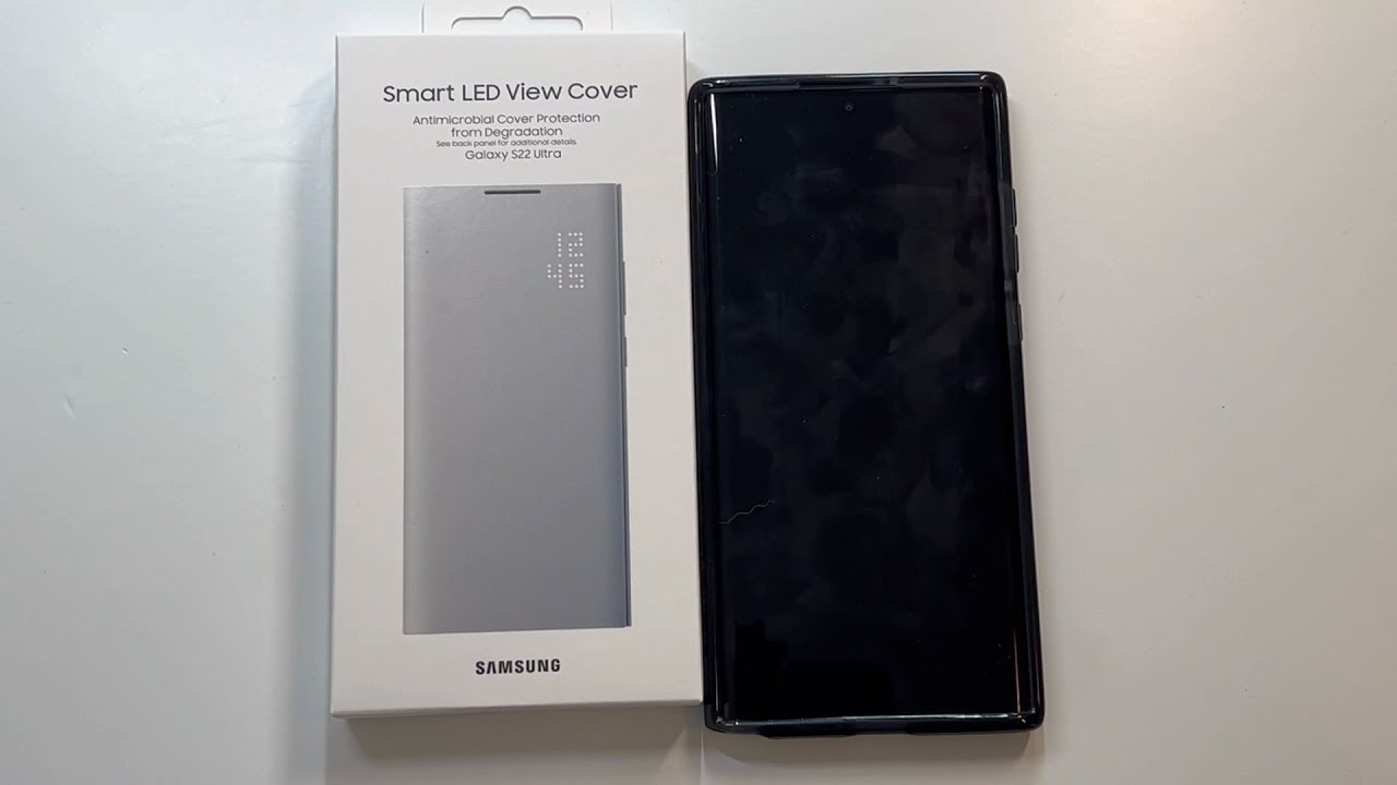 Official Samsung Smart LED View Cover for S22 Ultra Smart LED Unboxing and  Review
