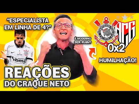 TIME PERDIDO! OLHA como o Craque Neto reagiu a Corinthians 0x2 Atlético-GO pela Copa do Brasil