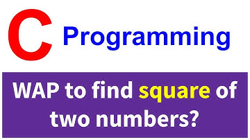 C Program to find square of a given number
