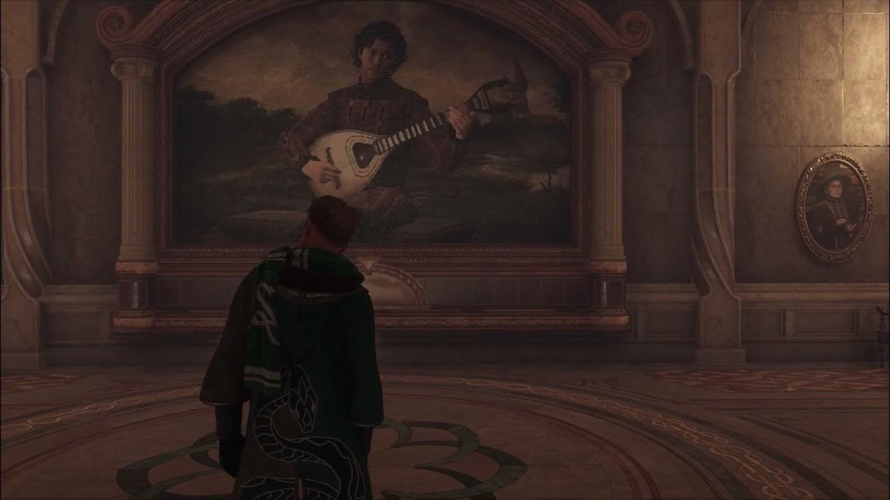 Hogwarts Legacy Lute painting guy music 1hour version YouTube