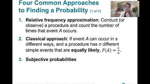 4.1.2 Basics of Probability - Four Approaches to Find or Estimate Probabilities